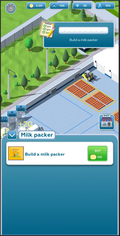 Building a milk packer