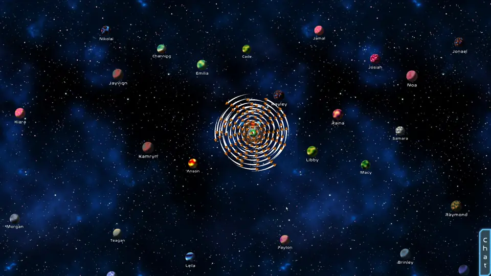 Planeticus fleet formation around a planet